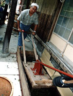 Tea processor for making Awabancha (Kamikatsu cho)