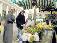 Flower shop on the street