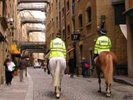 Police officers on horseback