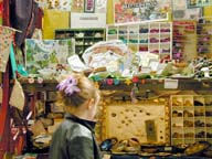 Button shop on the street