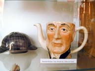 Sherlock Holmes tea pot from the Brahma Museum